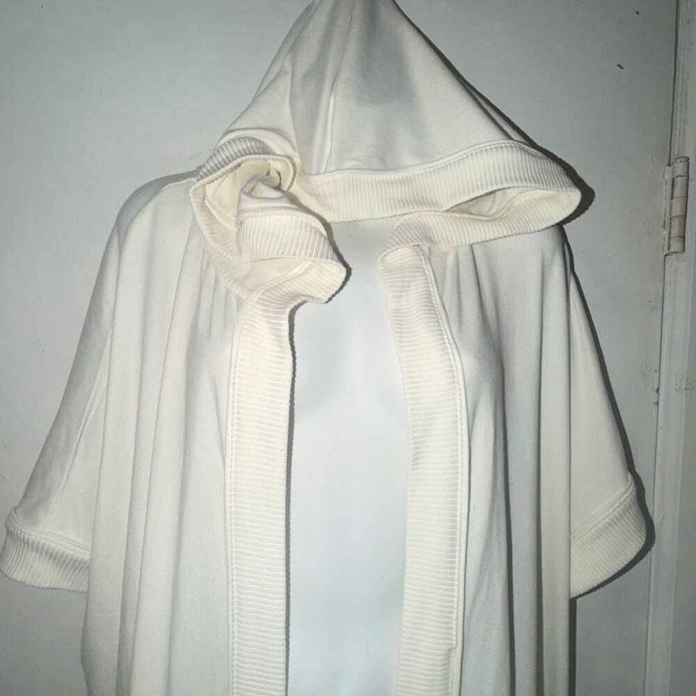 KOOLABURRA BY UGG Egret Cloud Jersey Short Sleeve Cardigan-1X - Picture 3 of 10